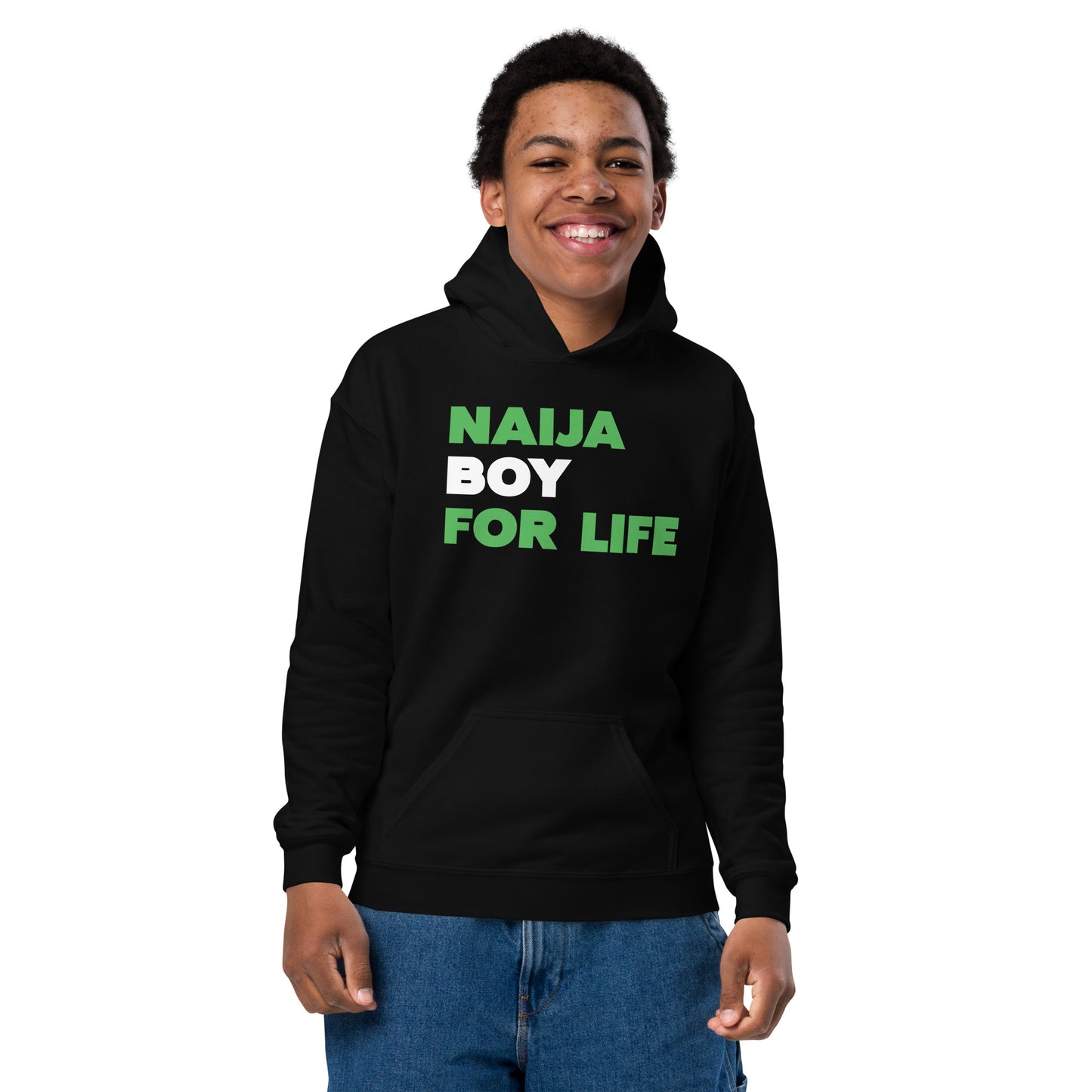 Naija Boy For Life Hoodie - CoolAfricanMerch Kid clothing