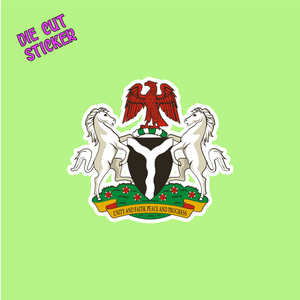 Nigeria Coat Of Arms Die Cut Sticker