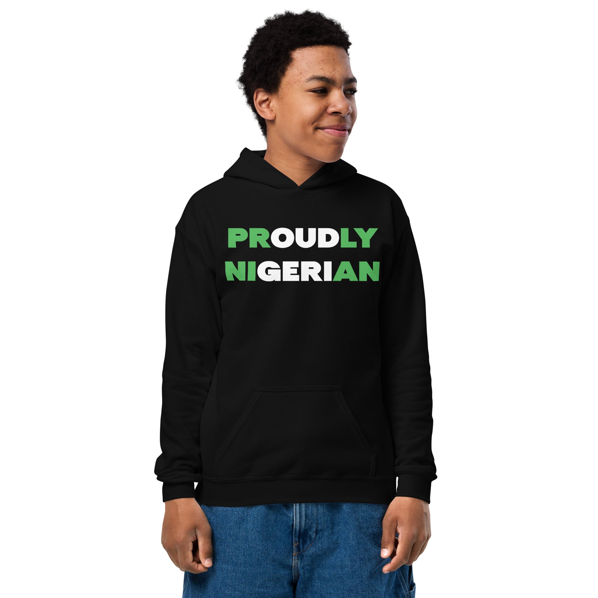 Proudly NIgerian Hoodie CoolAfricanMerch