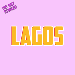 Lagos Die Cut Sticker