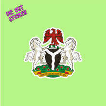 Load image into Gallery viewer, Nigeria Coat Of Arms Die Cut Sticker
