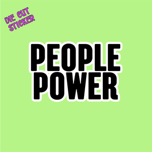 People Power Die Cut Sticker