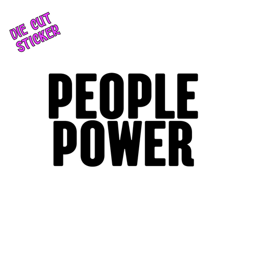 People Power Die Cut Sticker